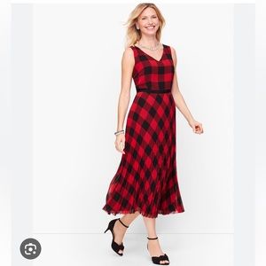 Talbots Plaid Pleated Dress (2)